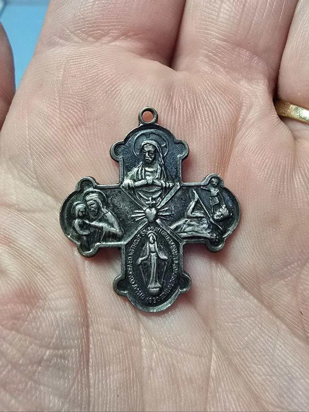 Vintage\Antique Lot Of 4 Catholic Religous Relics Collectables